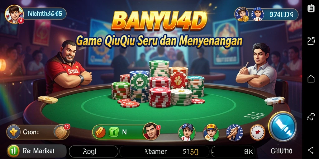 Tampilan gameplay QiuQiu yang mendebarkan di BANYU4D.