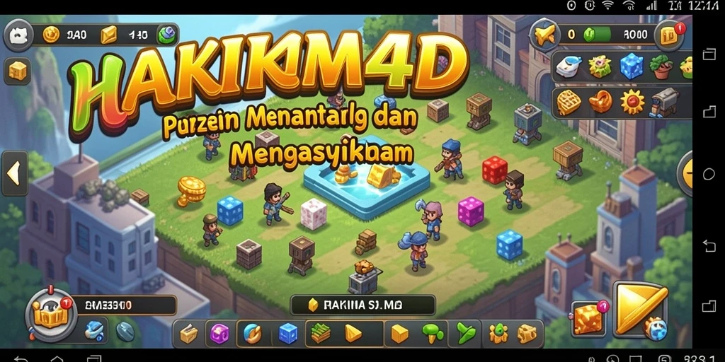Tampilan seru dari gameplay HAKIM4D yang menantang.