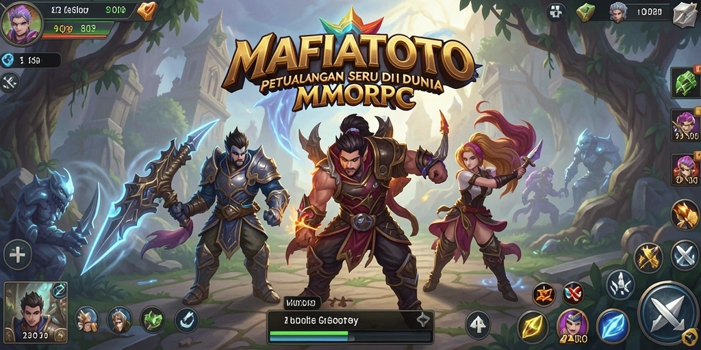 Tangkapan layar MAFIATOTO menampilkan aksi dan petualangan seru MMORPG.