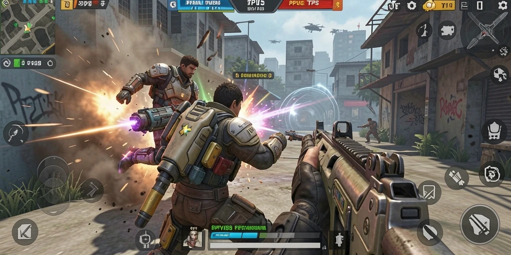 Screenshot gameplay PPV88 menunjukkan aksi bertarung sengit