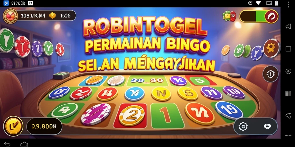 Tangkapan layar gameplay seru di ROBINTOGEL menunjukkan momen menarik di Bingo.