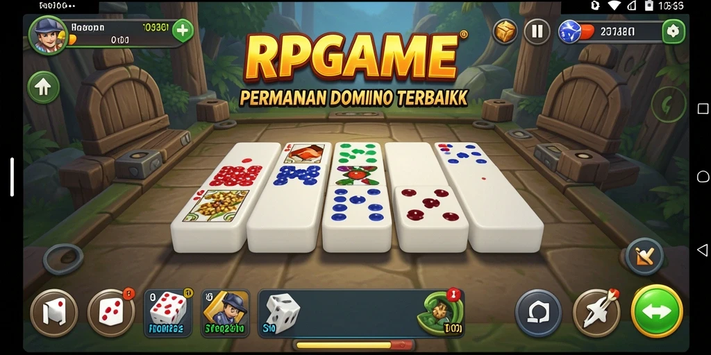 Tangkapan layar RPGAME menampilkan aksi seru permainan Domino.