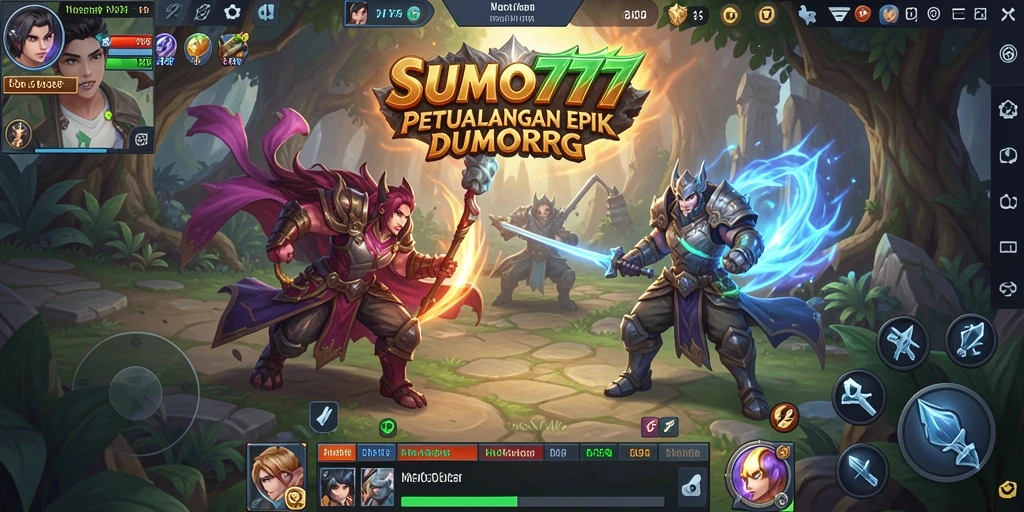 Tampilan layar gameplay yang seru di dunia MMORPG SUMO777.