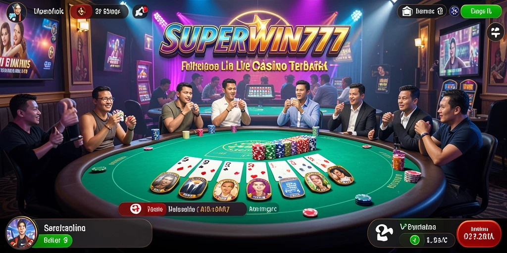 Tampilkan gameplay seru Live Casino di SUPERWIN777.