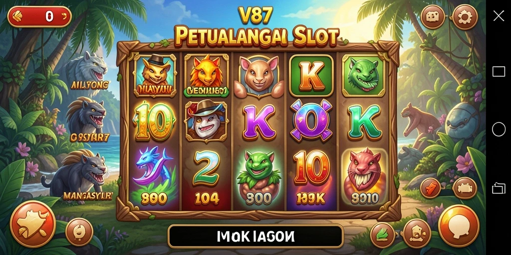 Tampilan gameplay menarik V87 dengan grafis yang memukau.